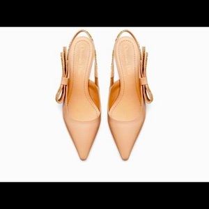 J'ADIOR DIOR SLINGBACK PUMP in nude